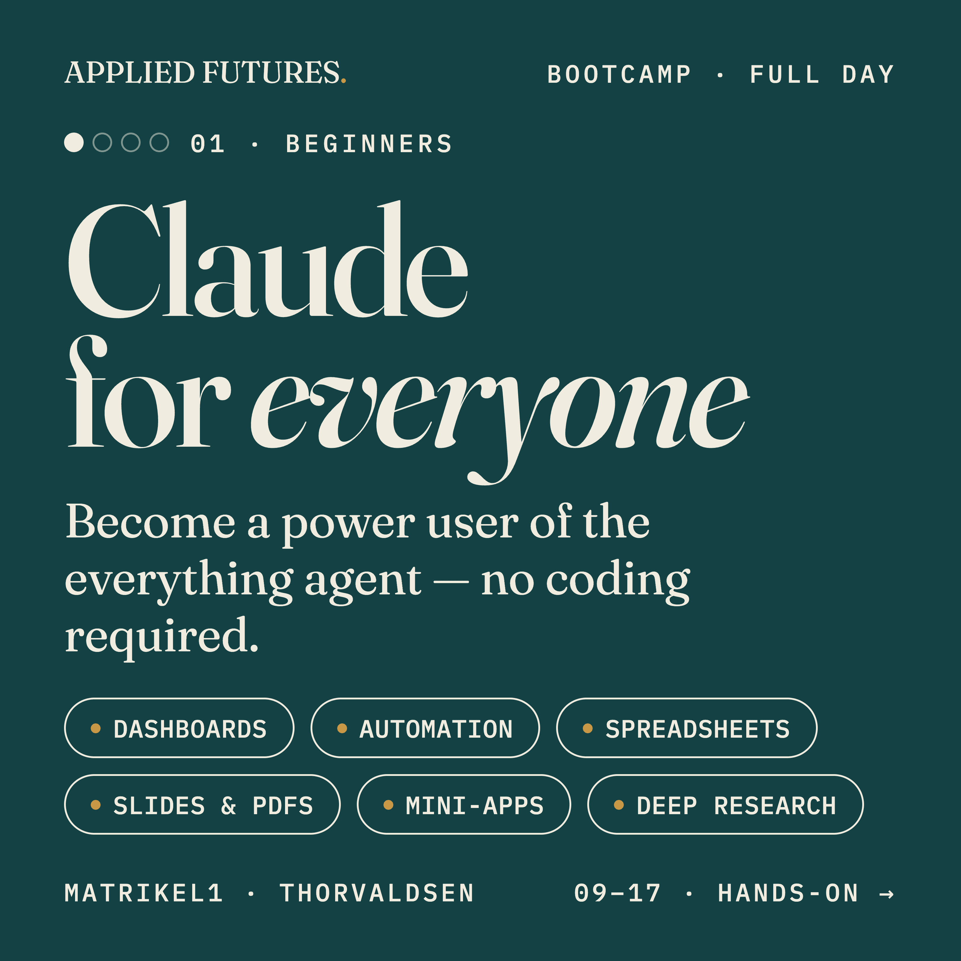 Claude for everyone — Applied Futures bootcamp