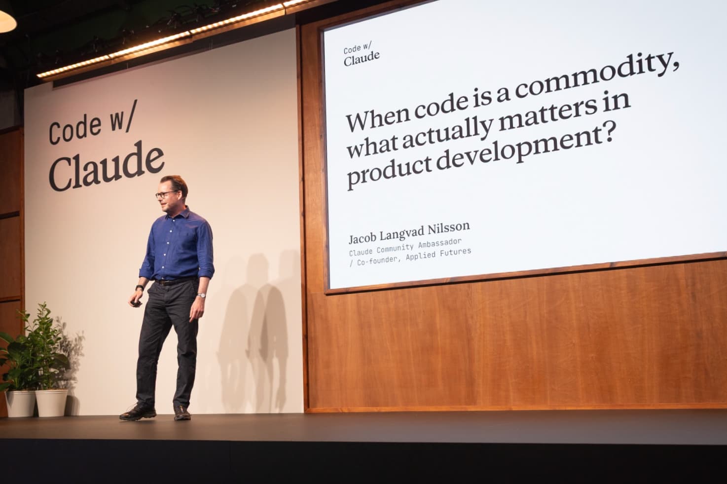 Code w/ Claude talk in London